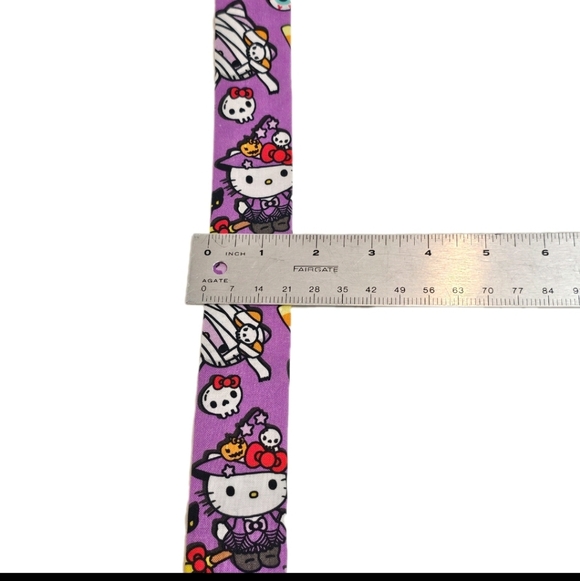 Handmade Purple Hello Kitty Halloween Stethoscope Sleeve: Washable Cotton Cover - Picture 7 of 8